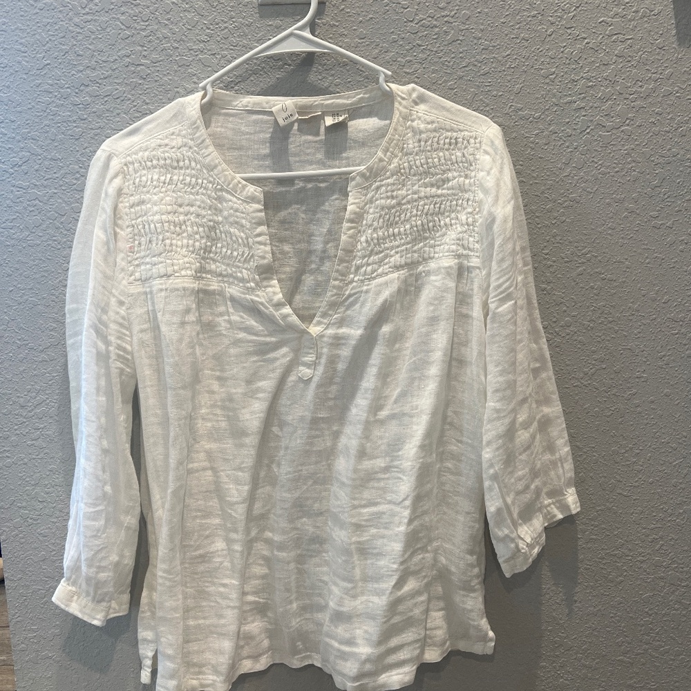 Womens casual white blouse